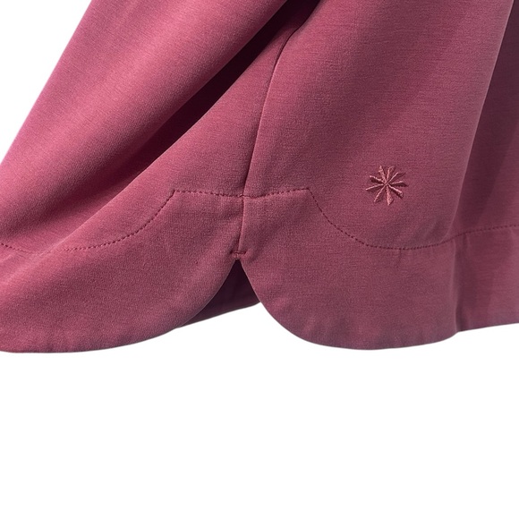 Athleta Seasoft Sweatshirt Tee Short Sleeve in Berry Rose Size XL - Picture 4 of 8